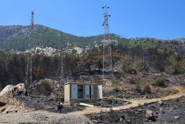 Datça'daki orman yangınının başladığı bölgede bulunan trafoda inceleme yapıldı G5