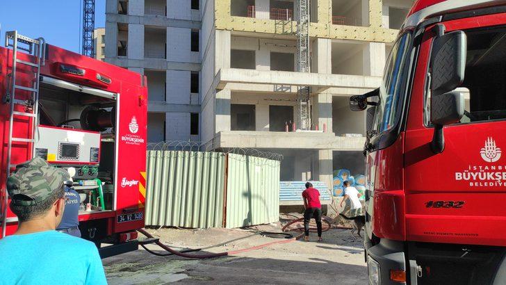 Kartal'da inşaat halindeki iş merkezinde çıkan yangın söndürüldü G2