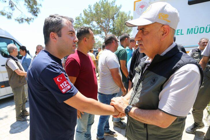 Cumhurbaşkanı Erdoğan, Datça'da orman yangınıyla mücadele eden ekiplere teşekkür etti: G1