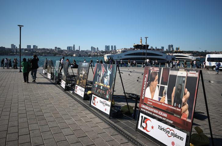 15 Temmuz şehidinin yaralıları taşıdığı motosiklet Üsküdar Meydanı'nda sergileniyor G3