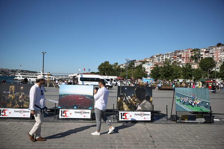 15 Temmuz şehidinin yaralıları taşıdığı motosiklet Üsküdar Meydanı'nda sergileniyor G4