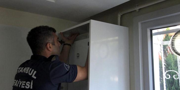 Avcılar’da kombiye sıkışan yavru kediyi itfaiye kurtardı G5