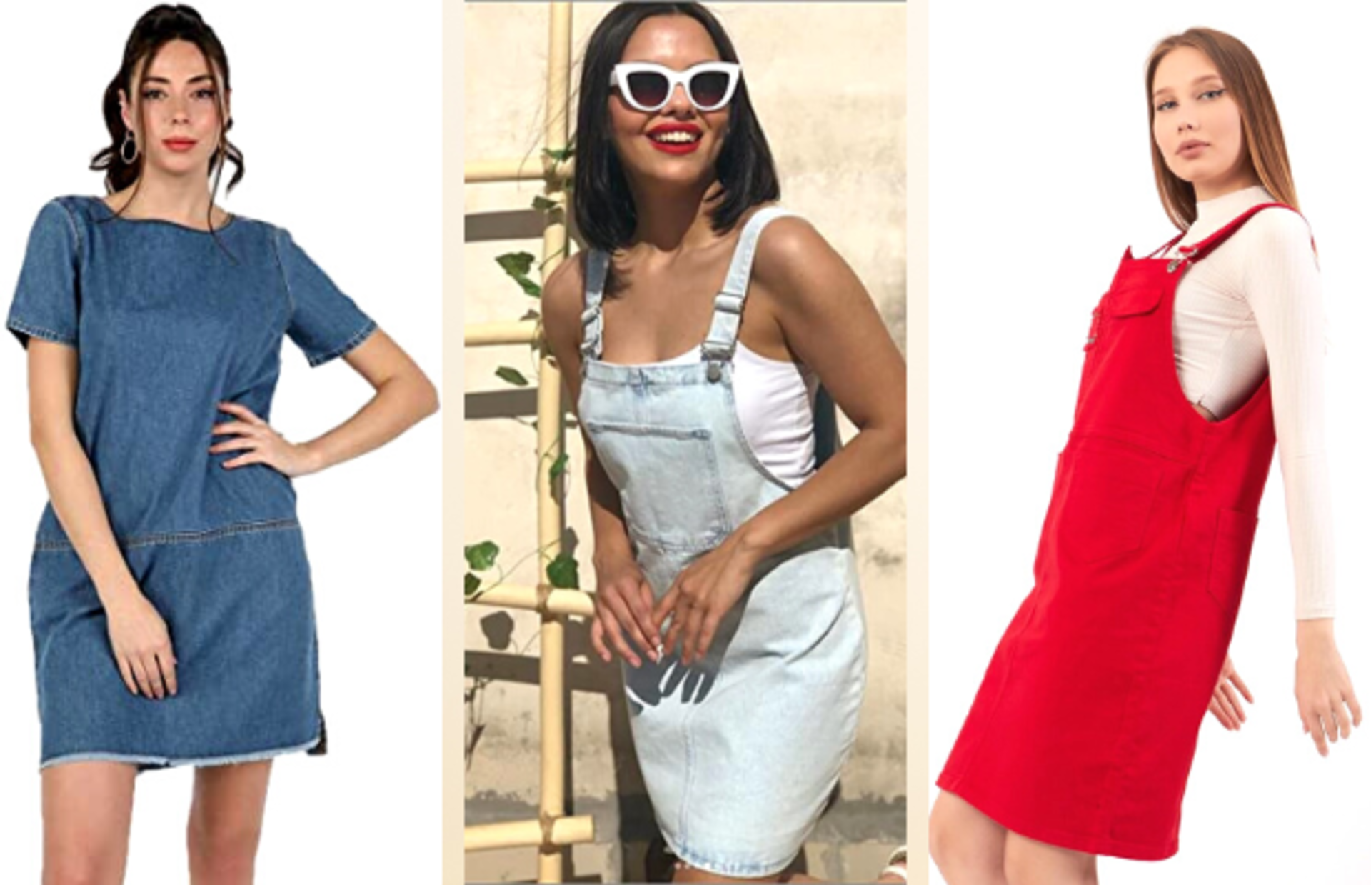 Hem şık hem rahatlığıyla üstünüzden çıkarmak istemeyeceğiniz her ortama uygun kot elbise modelleri