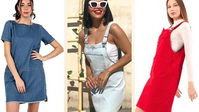 Hem şık hem rahatlığıyla üstünüzden çıkarmak istemeyeceğiniz her ortama uygun kot elbise modelleri