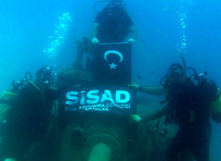 Kaş'ta 15 Temmuz şehitlerini anma dalışı G3