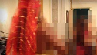 Dansöz kıyafetli vibratörlü işkence!