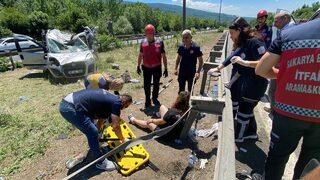 Anadolu Otoyolu'nda zincirleme trafik kazasında 6 kişi yaralandı