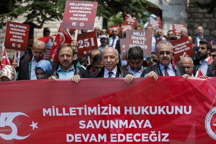 İstanbul 2 Nolu Barosunca "Darbelere Hayır" yürüyüşü yapıldı G3