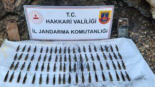 Hakkari'de 80 uçaksavar mühimmatı ele geçirildi