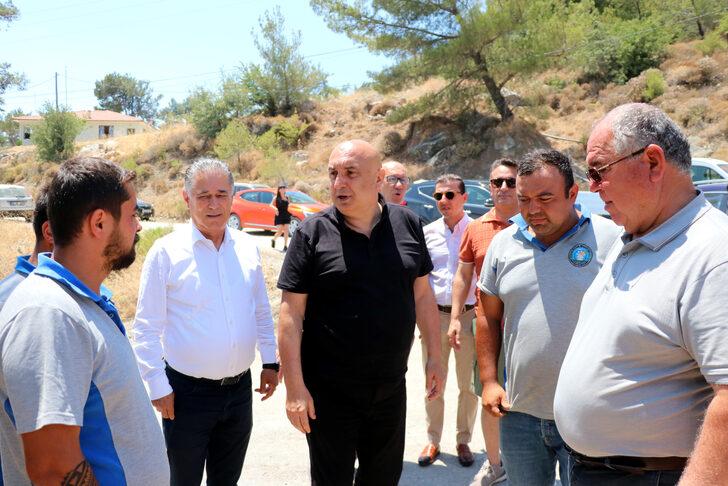 CHP Grup Başkanvekili Özkoç, Datça'da yanan alanları inceledi: