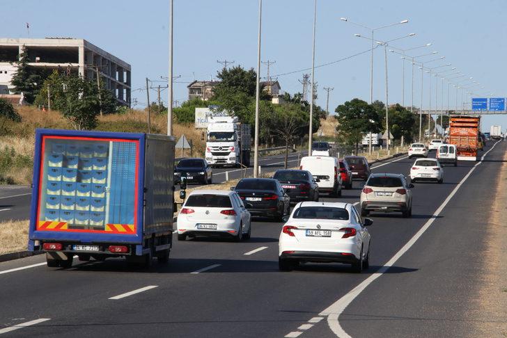Tekirdağ-İstanbul kara yolunda tatil dönüşü yoğunluğu G5