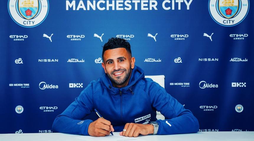 Manchester City, Riyad Mahrez'in sözleşmesini uzattı!