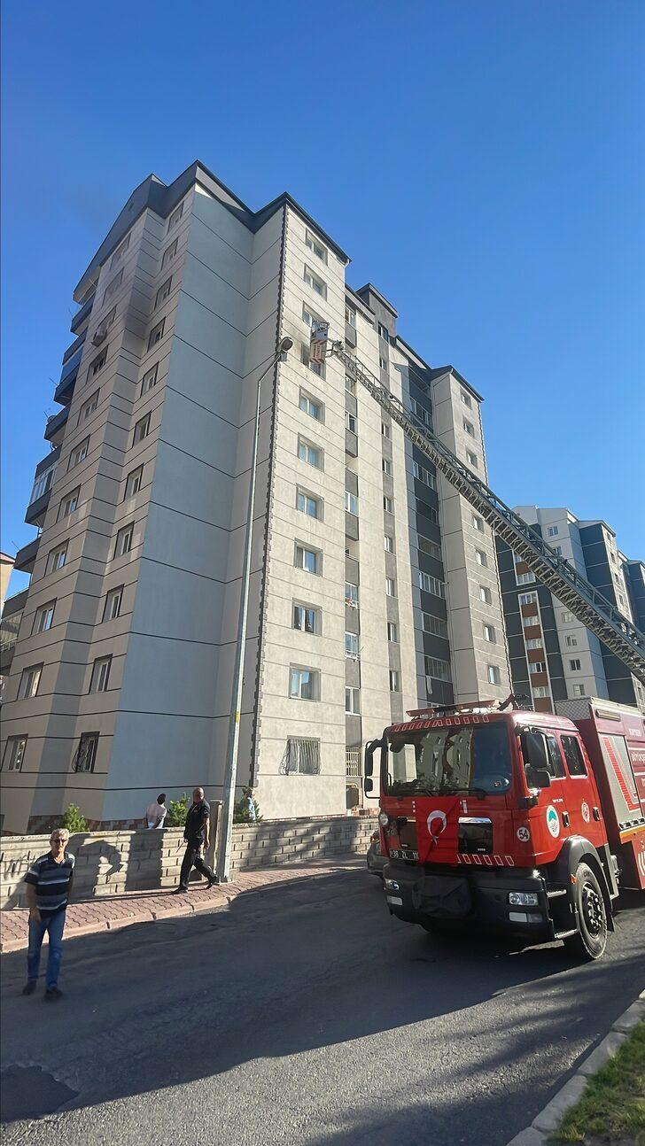Kayseri'de binada çıkan yangında 5 kişi dumandan etkilendi G5