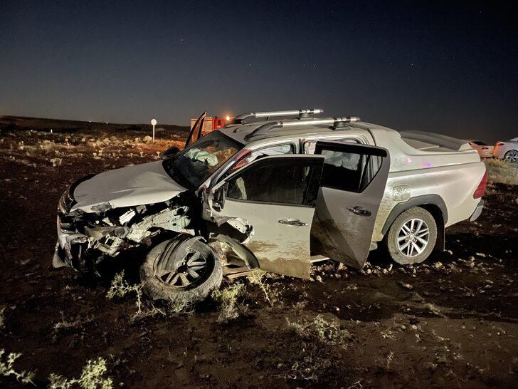 Aksaray'da kamyonet ile çarpışan otomobilin sürücüsü öldü, 6 kişi yaralandı G5