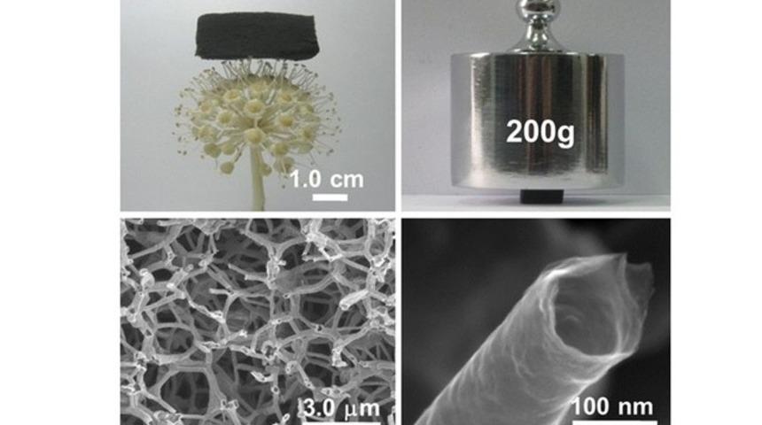 Tüy kadar hafif, çelikten güçlü süper madde keşfedildi