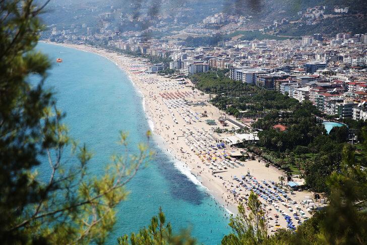 Alanya plajlarında sıcak hava yoğunluğu G2