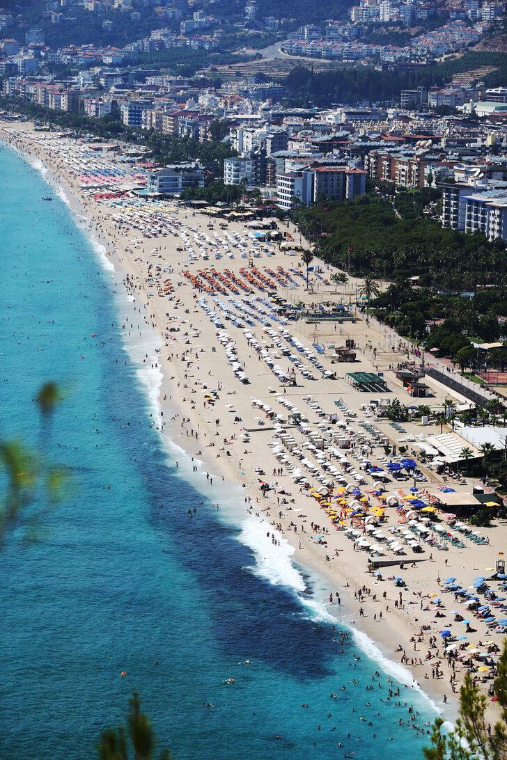 Alanya plajlarında sıcak hava yoğunluğu G3