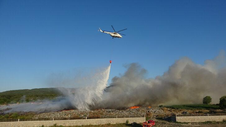 Çanakkale'de çöplük alanda çıkan yangın kontrol altına alındı G5