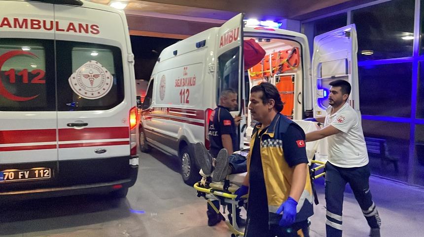 Karaman'da karısıyla tartışırken tabancasını ateşleyen koca seken mermiyle yaralandı