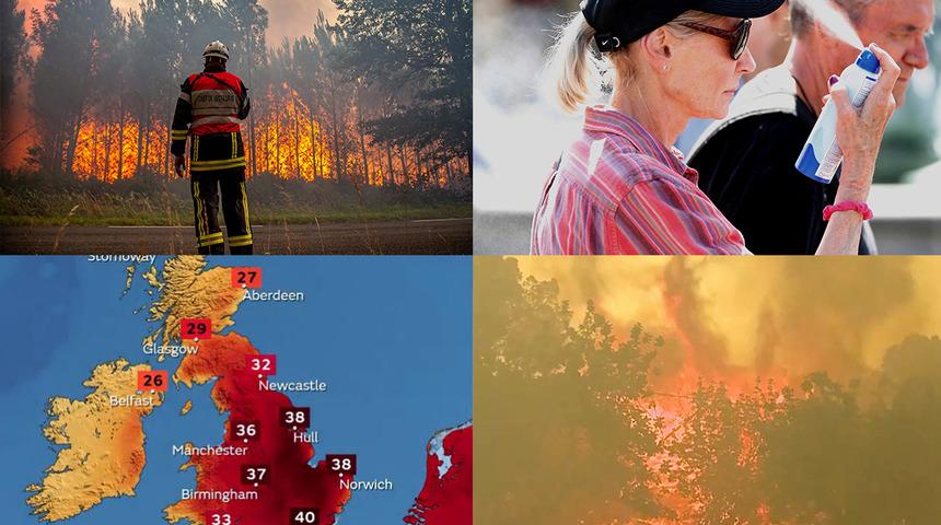Avrupa aşırı sıcaklarla kavruluyor! Yüzlerce kişinin ölümüne yol açtı: Alarmın rengi ise kırmızı