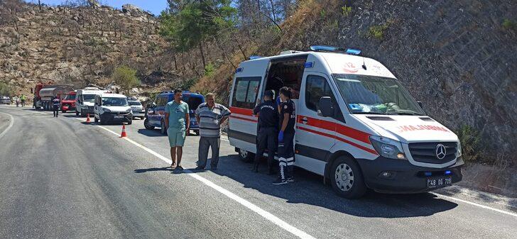 Muğla'da kaza sonrası yanan tırın sürücüsü öldü G3