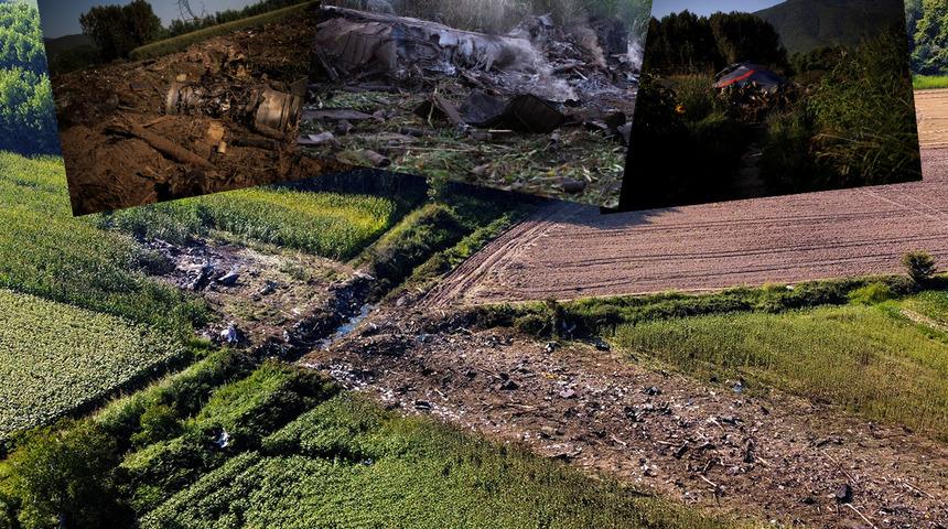 'Tehlikeli madde' taşıyan uçak Yunanistan'da düştü! Cam ve kapıları kapalı tutuyorlar, gözler ve dudaklarda...