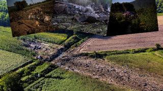 'Tehlikeli madde' taşıyan uçak Yunanistan'da düştü! Cam ve kapıları kapalı tutuyorlar, gözler ve dudaklarda...