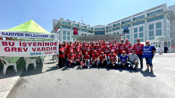 Sarıyer Belediyesinde grev yapan işçilerin eylemi 13'üncü gününde G2