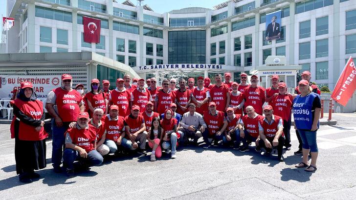 Sarıyer Belediyesinde grev yapan işçilerin eylemi 13'üncü gününde G3