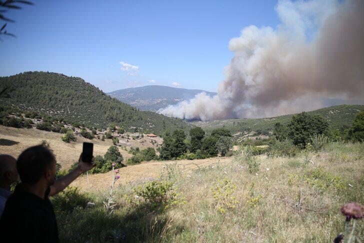 GÜNCELLEME - Balıkesir'de ormanlık alanda çıkan yangına müdahale ediliyor G2