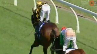 Jokeyin talihsiz kazası