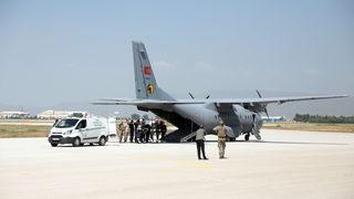 Şehit Piyade Uzman Çavuş Taşkın'ın cenazesi Erzurum'a getirildi