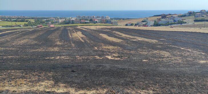 Büyükçekmece'de otluk alanda çıkan yangın söndürüldü G3