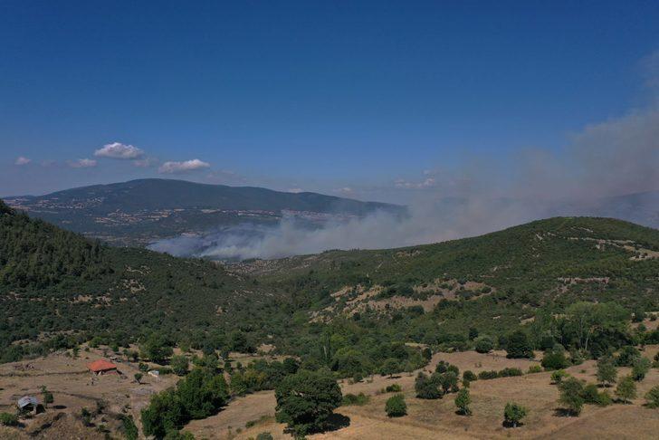 GÜNCELLEME 2 - Balıkesir'de ormanlık alanda çıkan yangına müdahale ediliyor G5