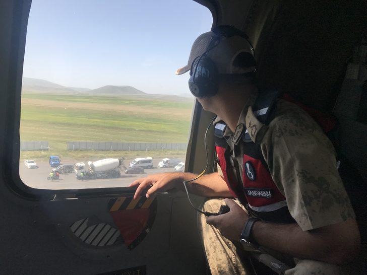Kars'ta bayram tatili sonrası trafik helikopterle havadan denetlendi G4