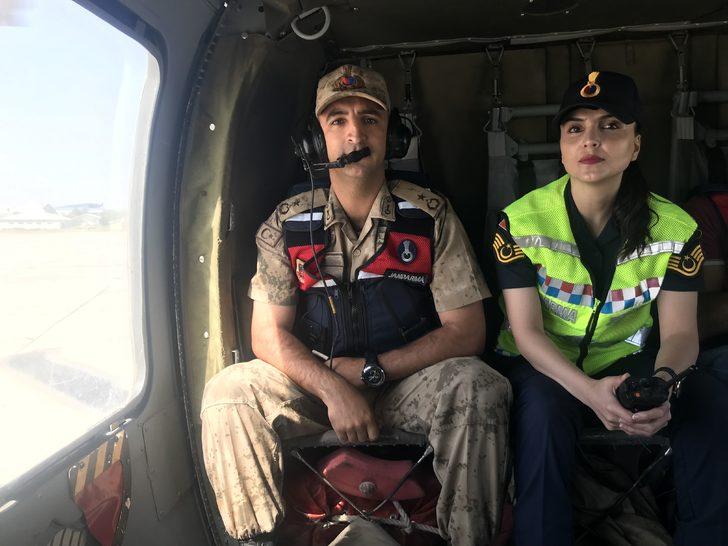 Kars'ta bayram tatili sonrası trafik helikopterle havadan denetlendi G5