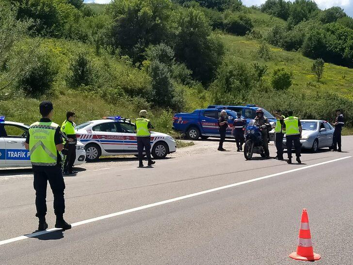 Bolu'da tatil dönüş trafiği havadan denetlendi G4