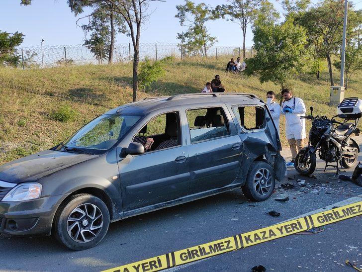 TEM'de emniyet şeridinde duran otomobile çarpan motosikletin sürücüsü öldü G3