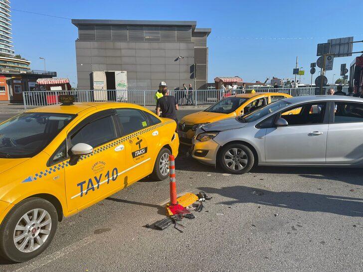 Beşiktaş'ta 4 aracın karıştığı kazada 2 kişi yaralandı G2