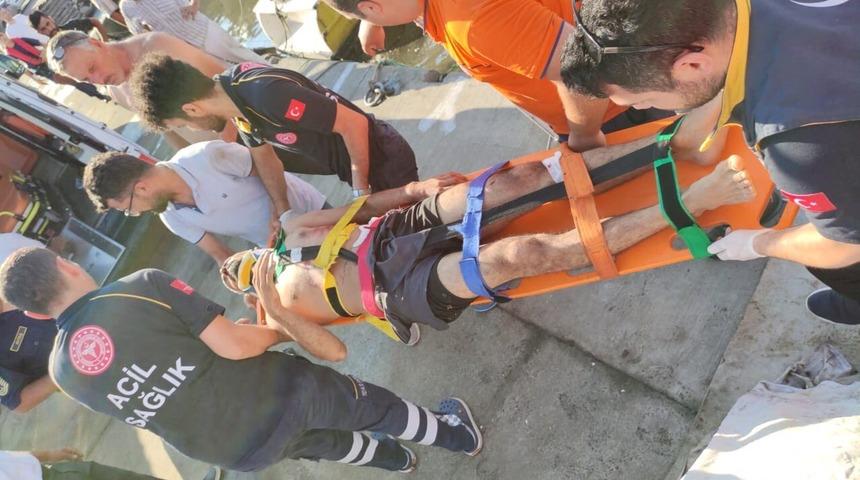 Rumeli Feneri'nde boğulma tehlikesi geçiren kişi kurtarıldı