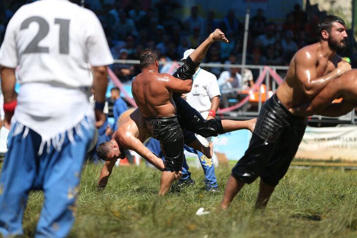 15. Gökbel Yaylası Yağlı Güreşleri'nde başpehlivanlığı Cengizhan Şimşek kazandı G5