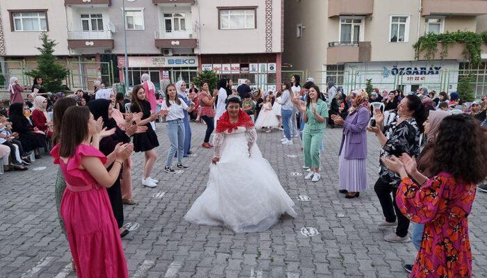 Mahalleli engelli kızın düğün hayalini gerçekleştirmek için seferber oldu