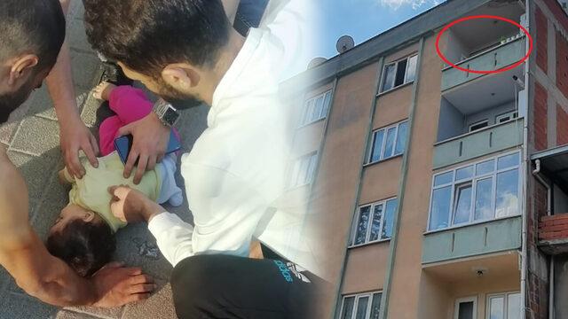 Bursa'da korkunç olay! 9 aylık bebek 5'inci kattan beton zemine düştü