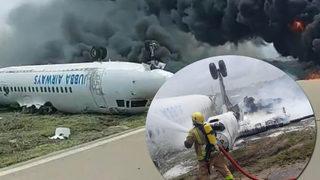 Somali'de uçak kazası! Yolcu uçağı ters dönerek düştü