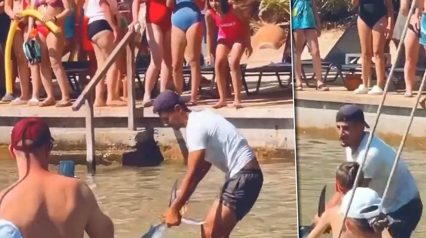 Sahilde tepki toplayan hareket! Tatilciler başına toplandı