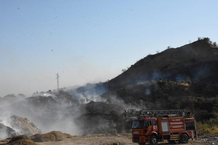 Aydın'da çöplerin toplandığı alanda çıkan yangın söndürüldü G1