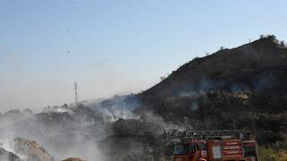 Aydın'da çöplerin toplandığı alanda çıkan yangın söndürüldü