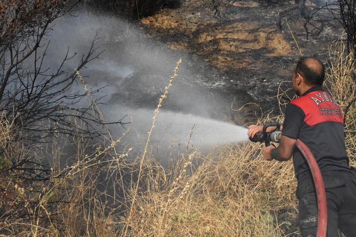Aydın'da çöplerin toplandığı alanda çıkan yangın söndürüldü G2