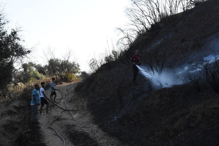 Aydın'da çöplerin toplandığı alanda çıkan yangın söndürüldü G4