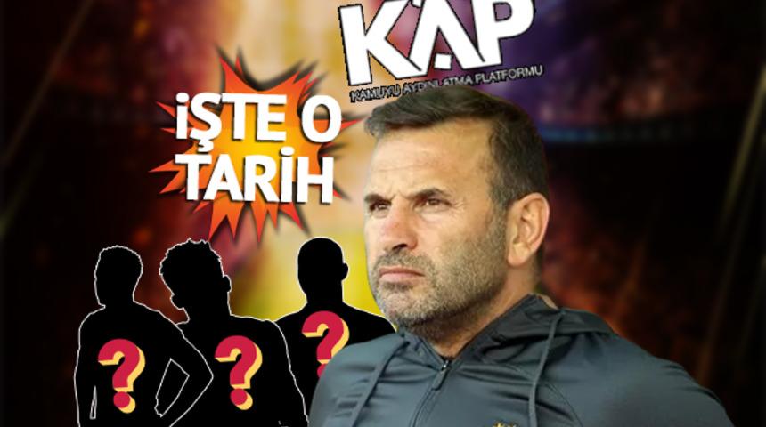 Son dakika transfer haberi: Galatasaray'dan 3 'KAP' birden! Tarih belli oldu